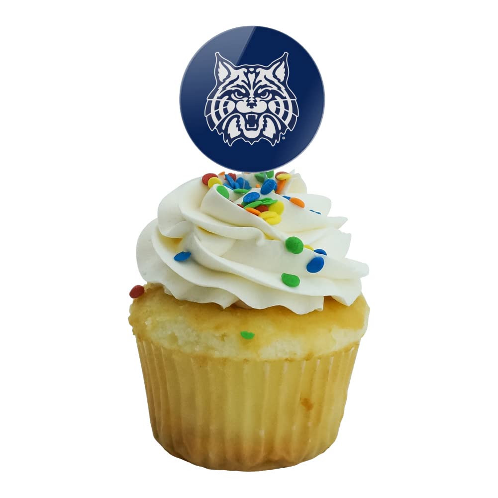 GRAPHICS & MORE Cupcake Picks Set of 6 - Acrylic Decoration Toppers, University of Arizona, One Size
