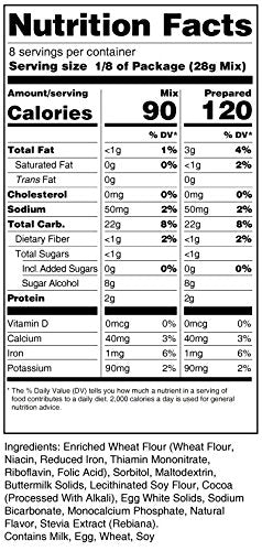 Sans Sucre Milk Chocolate Brownie Mix (Sweetened With Stevia)