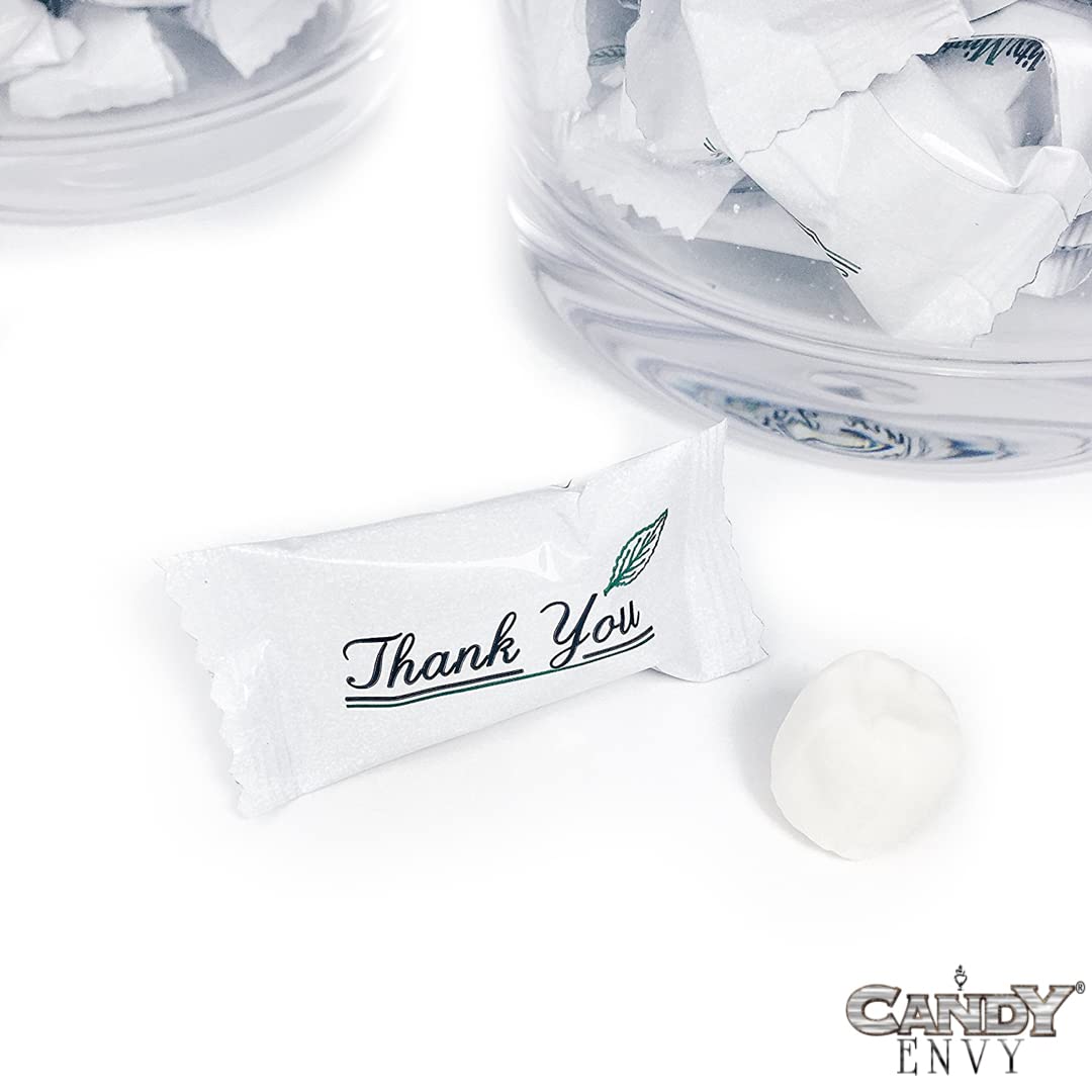Candy Envy - Thank You Buttermints - 13 Oz. Bag - Approximately 100 Individually Wrapped Mints