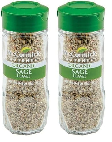 McCormick Gourmet Organic Sage Leaves, 0.43 oz (Pack of 2)