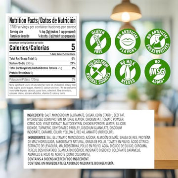 Knorr Professional Caldo de Tomate Tomato Bouillon with Chicken Flavor Granulated Base Bouillon as a Base Marinade Flavor Enhancer Shelf Stable Convenience 236 Gallon Yield 25 lbs (Pack of 1)