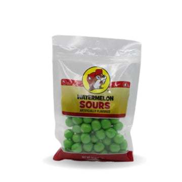 Buc-ee's Fruit Sours - Cool Candy Balls Resealable Bag (Watermelon, 12 Ounce)