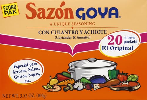Goya Foods Saz N Seasoning With Coriander & Annatto, 3.52 Ounce (Pack Of 18)