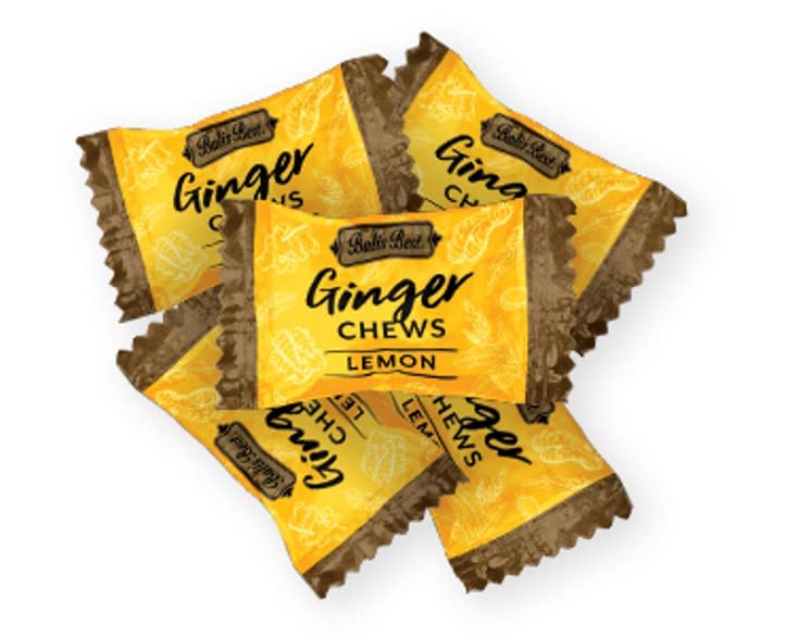 Balis Best Ginger Chews - Zesty Lemon Flavor (2.2 Lb Bulk Bag) 100% Real Ginger Sweet Spicy Chewy Ginger Candies Great Snacks Fo