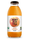Just Ice Tea Organic Iced Tea, 16 Fl Oz Glass Bottles (Pack of 4) (Peach Oolong Tea)
