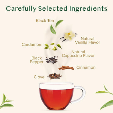 Vahdam, Vanilla Spiced Chai Tea | 100 Tea Bags | Spiced Masala Chai Tea | Delicious Blend Of Vanilla Tea | Spiced Chai Tea Bag |