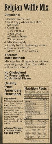 Nebraska Waffle Mix | Fluffy, Soft Belgian Waffles | Waffle Premix by Heartland Gourmet