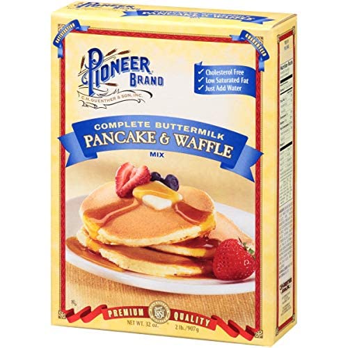 Pioneer Brand Complete Buttermilk Pancake & Waffle Mix, 32 Ounce