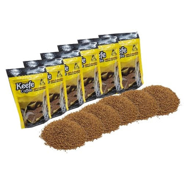 Keefe Coffee 100% Colombian Premium Freeze Dried Coffee 3Oz Sealed Bag (3 Ounce (Pack Of 6), Coffee)