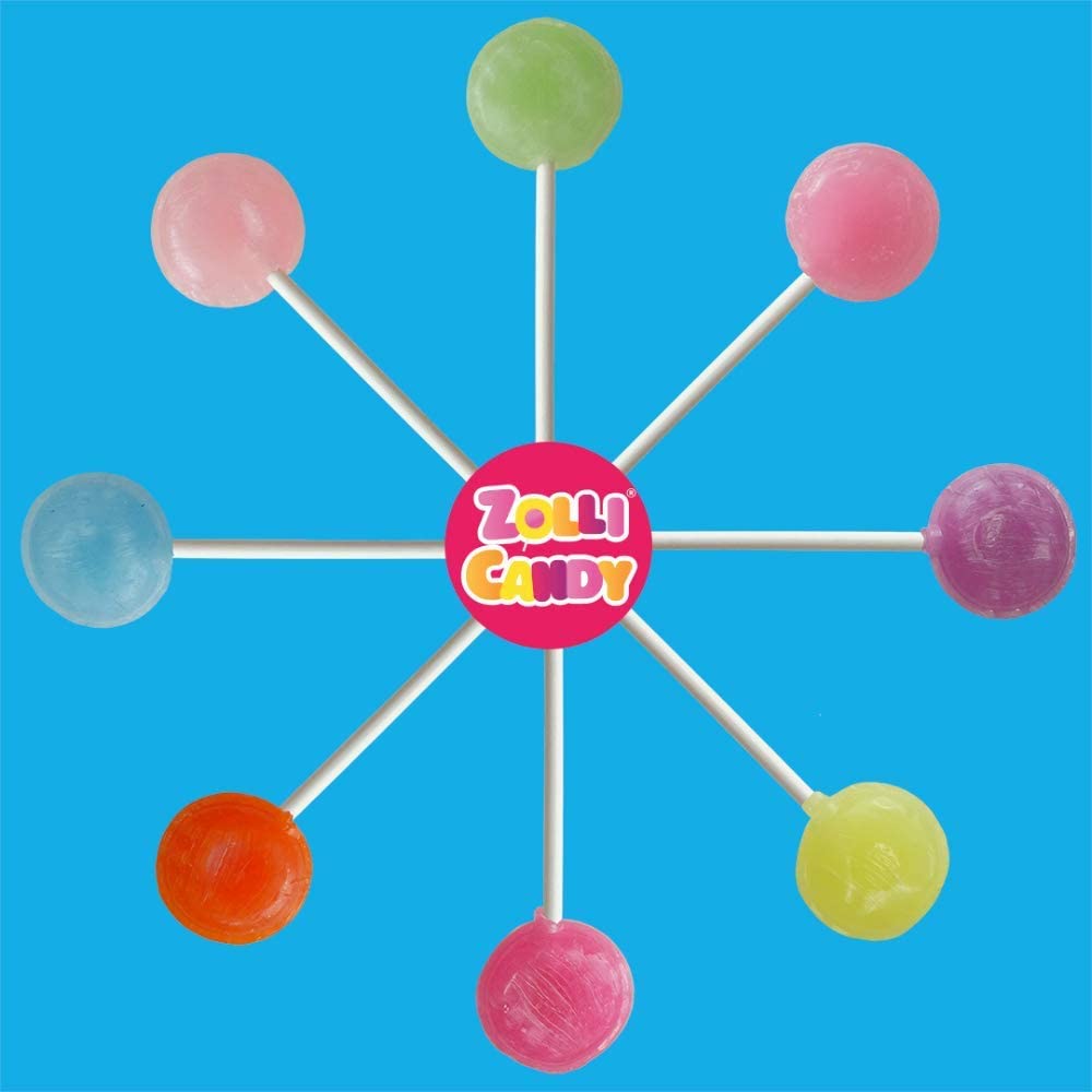 Zollipops Clean Teeth Lollipops, Holiday Anticavity Sugar-Free Candy With Xylitol, Watermelon & Blue Raspberry, 5.2 Ounce - Perf