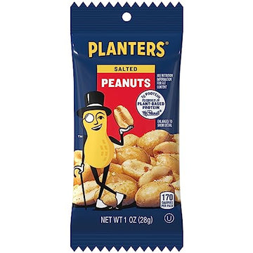 Planters Single Serve Salted Peanuts, 1 Oz. Bags (Pack Of 144)