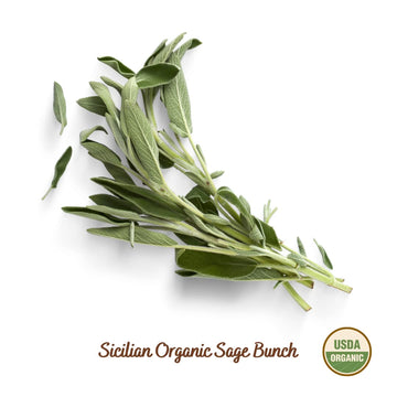 FILIPPONE Organic Dried Sage, 25 g (0.88 oz), USDA Certified Organic, Fragrant Italian Salvia for Relaxation and Aromatherapy