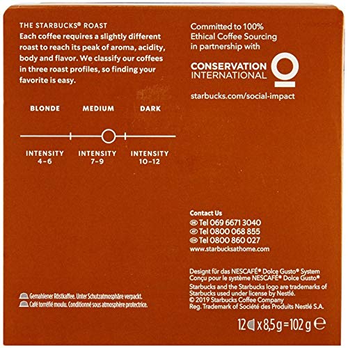 Nescafe Dolce Gusto Starbucks House Blend Americano X 3 Boxes (36 Capsules) 36 Drinks