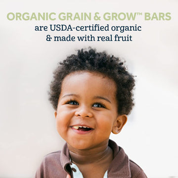 Gerber Snacks For Toddler Organic Soft Baked Grain Bars, Grain & Grow, Raspberry Pomegranate, 5.5 Ounce (Pack Of 8)