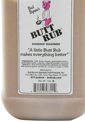 Butt Rub Barbeque Seasoning – All-Purpose Dry Rub for Pork, Chicken, Beef – 112 Ounce