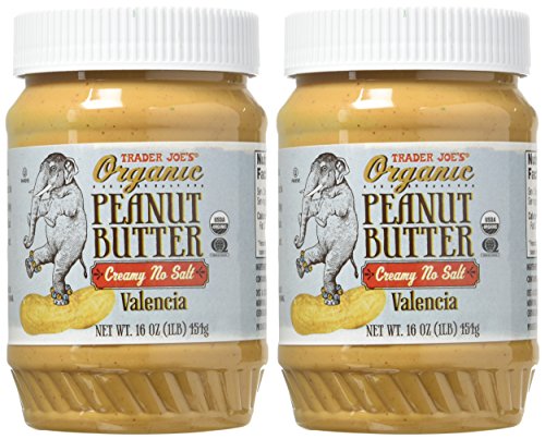 Trader Joe'S Creamy No Salt Organic Peanut Butter 16 Oz. 2 Pack