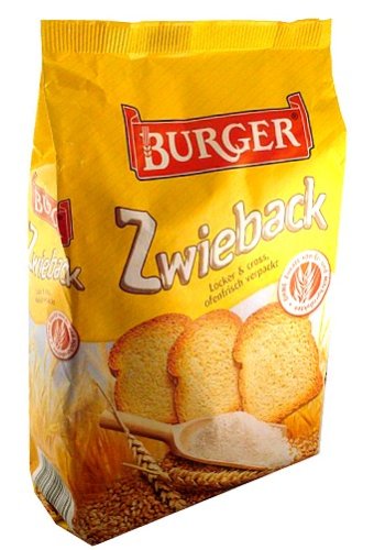Burger Zwieback Rusk Bread - 8 Ounce (Pack of 1)