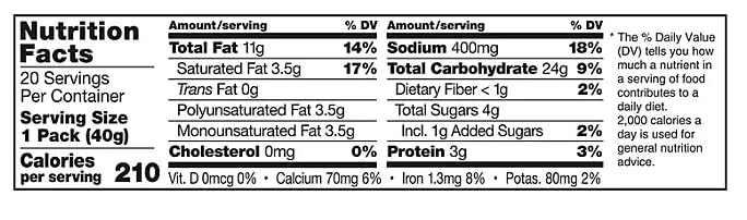 Lance, Cheddar Cheese Crackers, 1.41 oz., 40 pk.