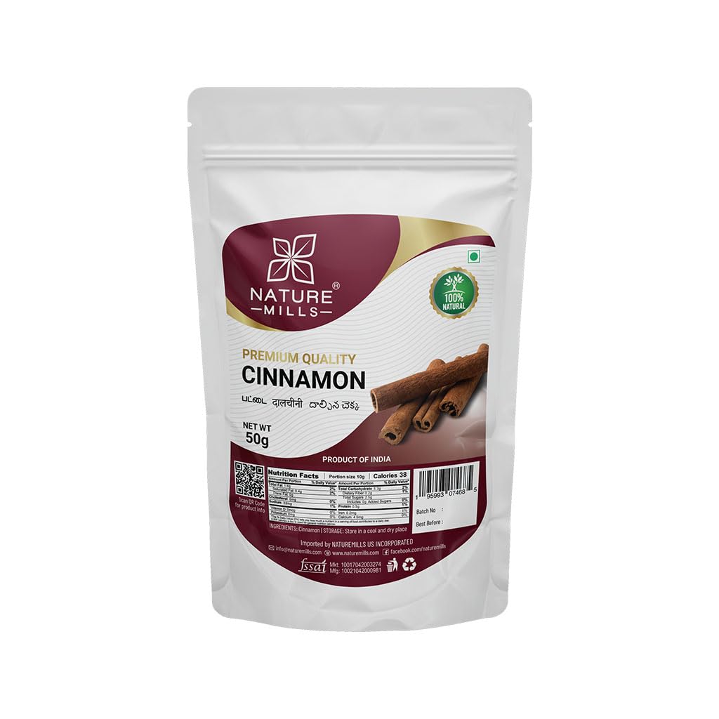 NatureMills Premium Cinnamon - Whole Sticks (50g)