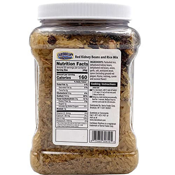 CARIBBEAN RHYTHMS Red Kidney Beans Rice Mix, 22.4 Ounce, Pack of 1
