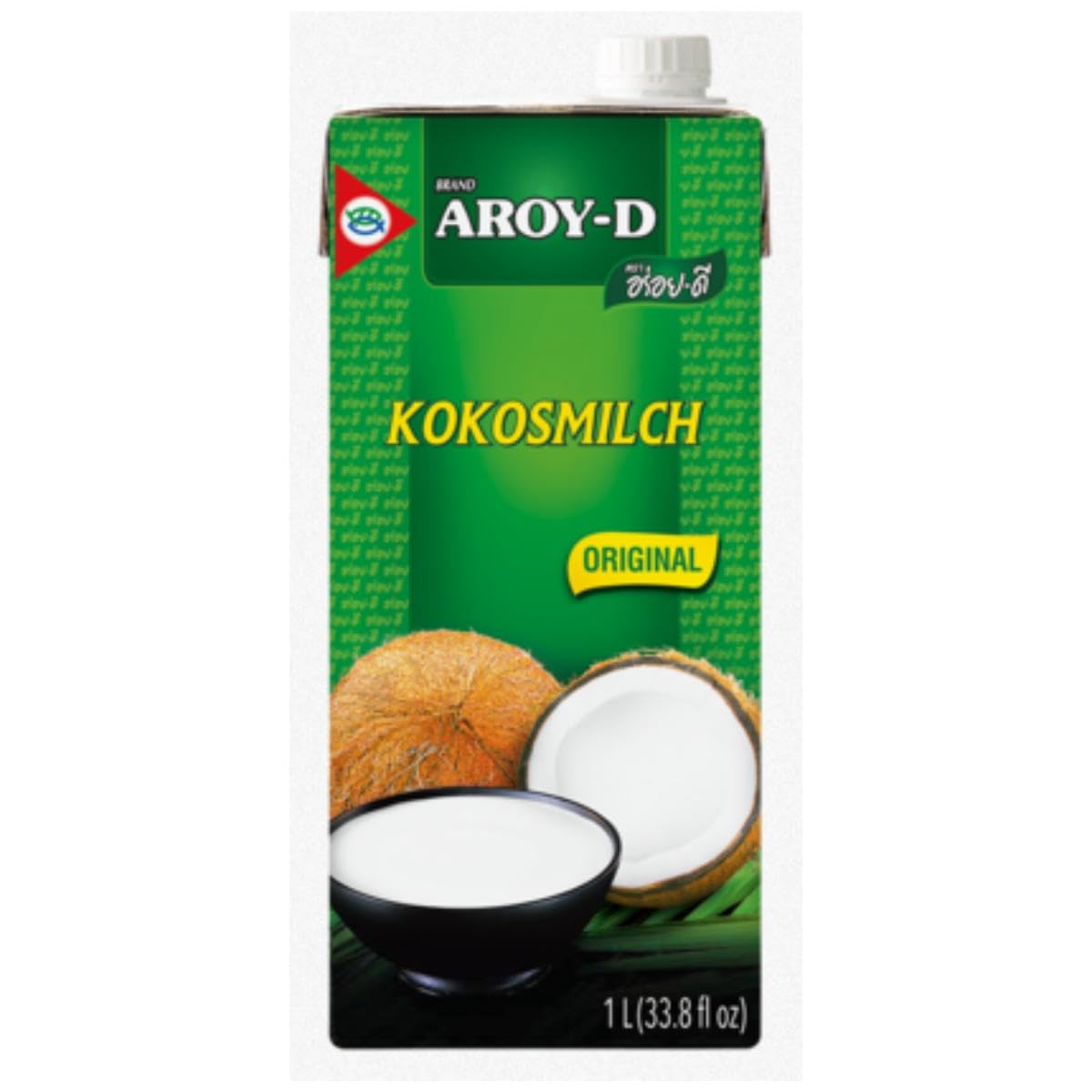 Aroy-D Coconut Milk 33.8 Fluid Ounce (Pack of 6)