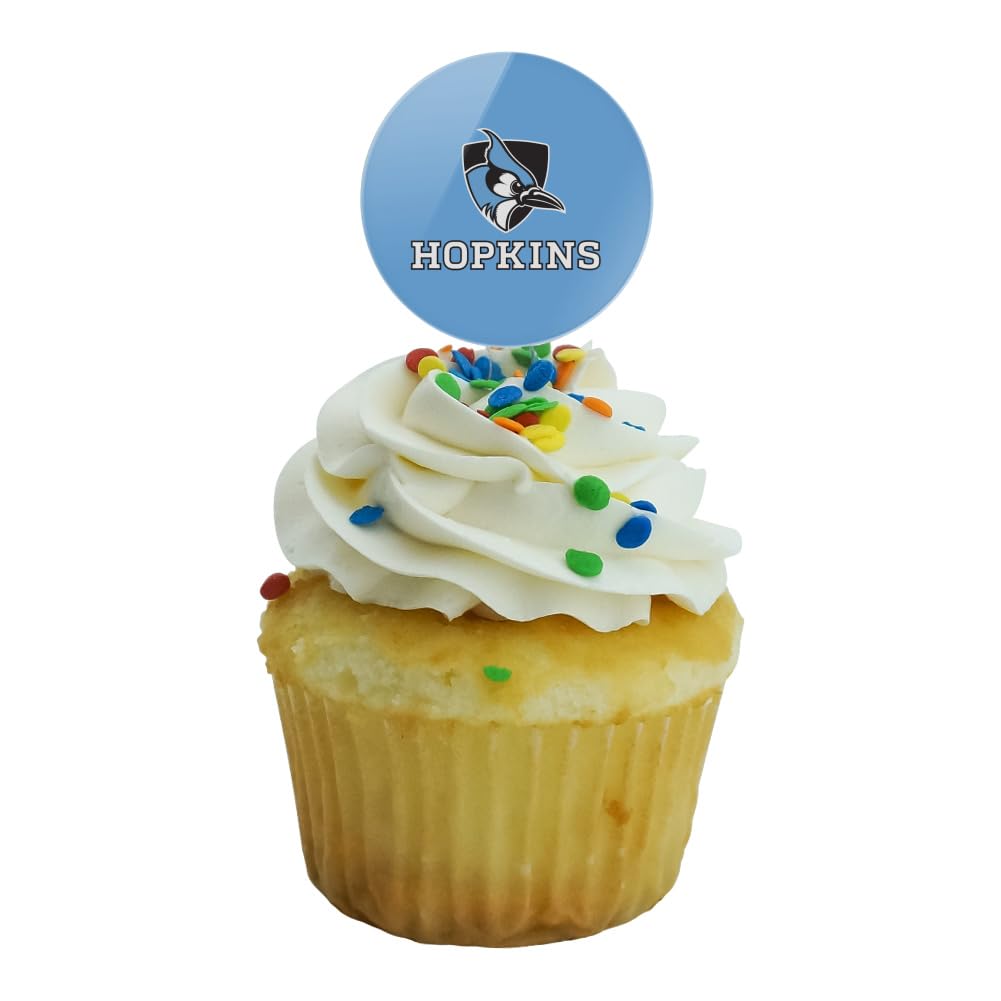GRAPHICS & MORE Johns Hopkins University Cupcake Picks Set of 6 - Acrylic