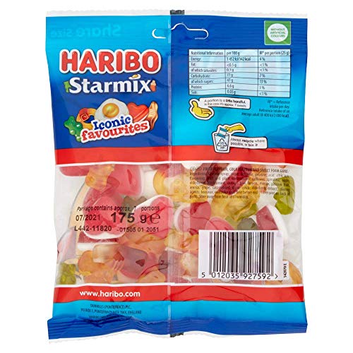 Haribo Starmix Sweets Bag 160G, (Pack Of 1)