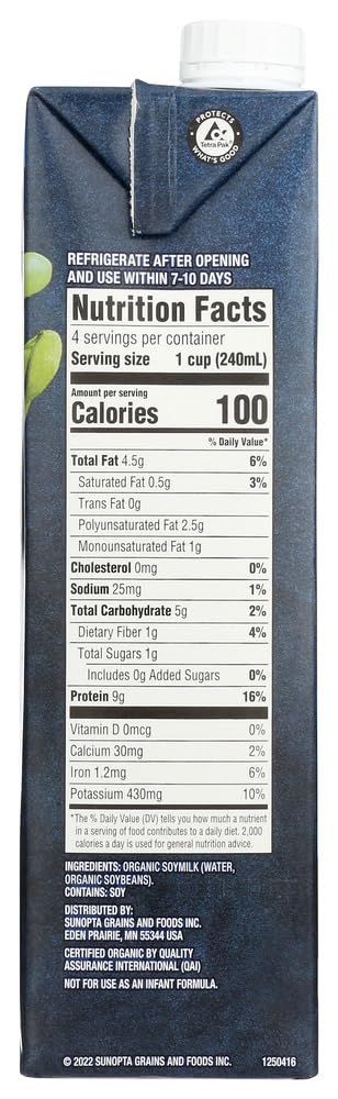 Westsoy Organic Unsweetened Soymilk Original - 32 fl oz - 2 pc