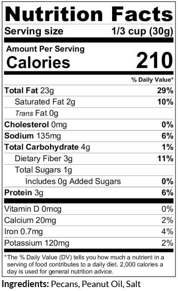 C.J. Dannemiller Pecan Pieces, Bulk 25 Lb Box, Roasted & Salted, Chopped Pecans For Snacking, Mixed Nuts, Trail Mix