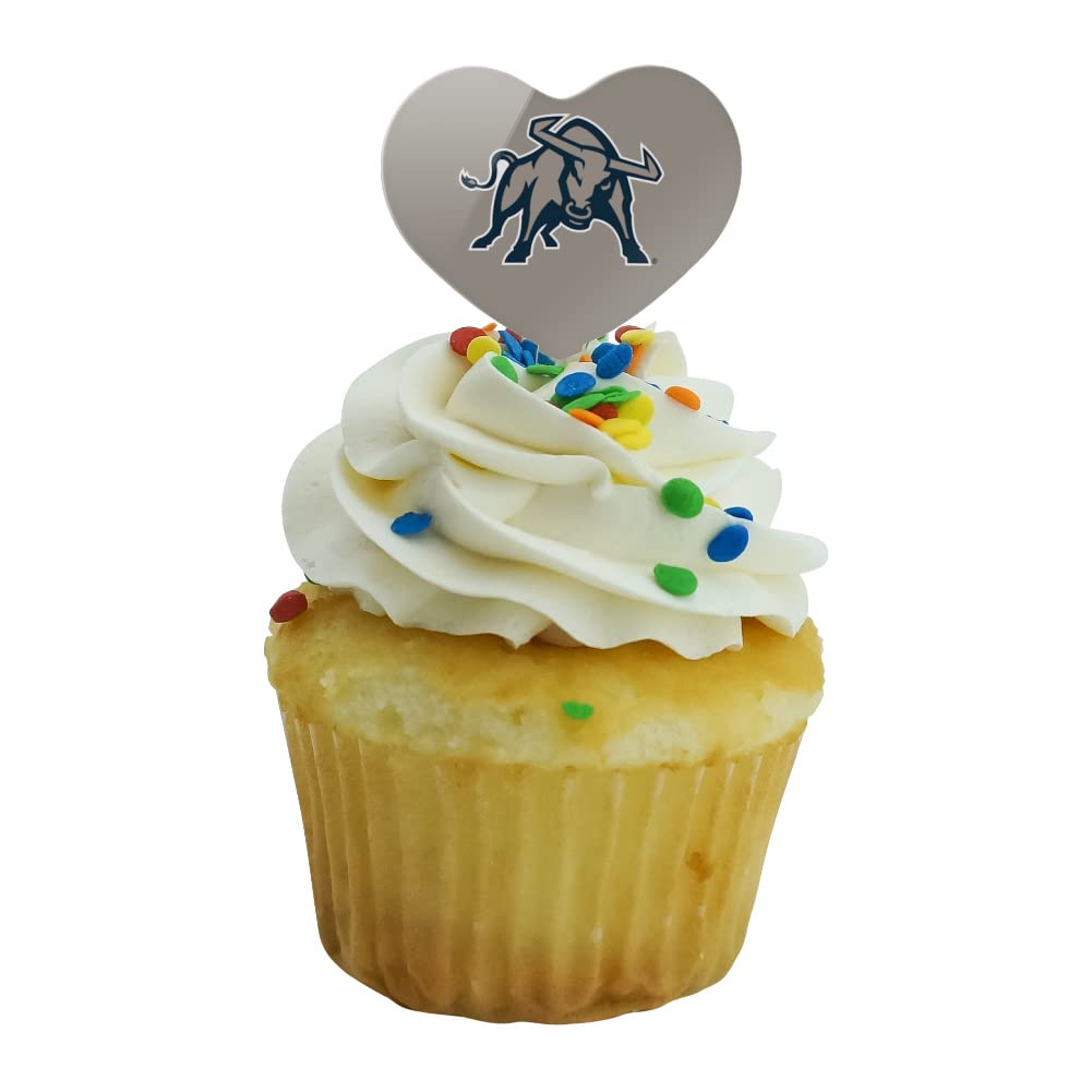 GRAPHICS & MORE Cupcake Picks Set of 6, Acrylic, Utah State University, Model CUPCAKE.HEART.CLCUTS.Z008311