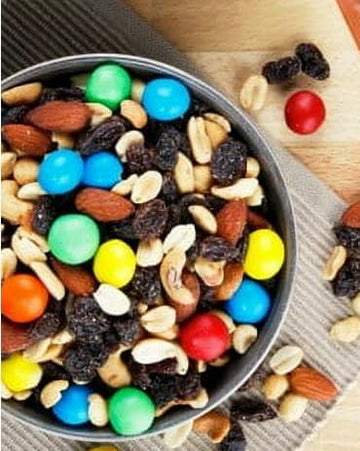 Generic Caramel Mountain Trail Mix, Roasted Salted Peanuts & Chocolate Candies, 22oz Jumbo Value Bag