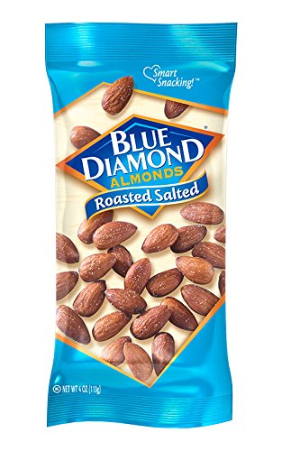 Blue Diamond Almonds, Roasted Salted, 4 oz, 12 Count
