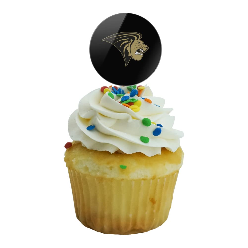Lindenwood University Primary Logo Cupcake Picks Toppers Decoration Set Of 6