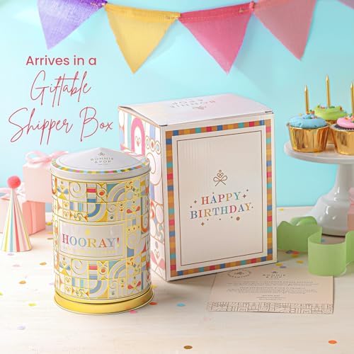 Bonnie And Pop - Birthday Gift Basket | Birthday Cookies, Sweets, Candy, Cake Flavors | Tin Spins, Plays Music Happy Birthday |