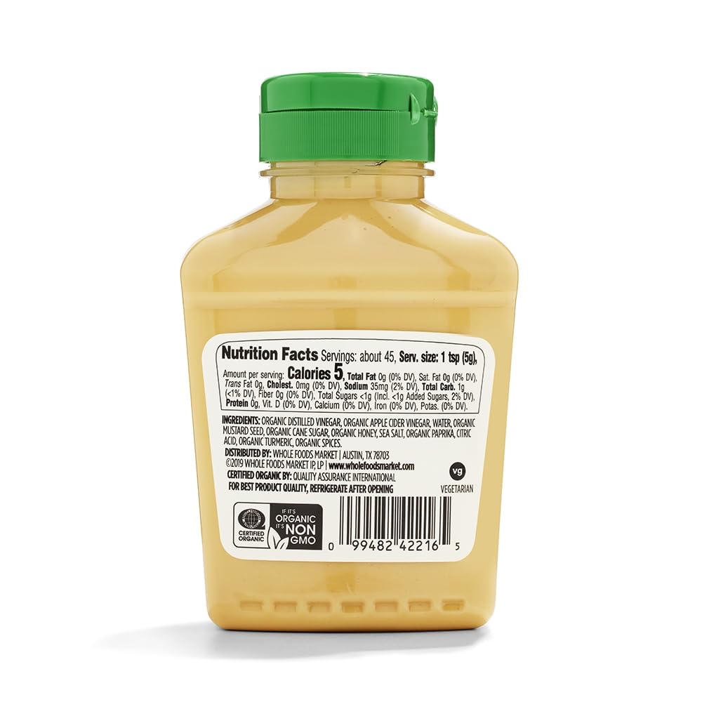 365 By Whole Foods Market, Mustard Honey Organic, 8 Ounce