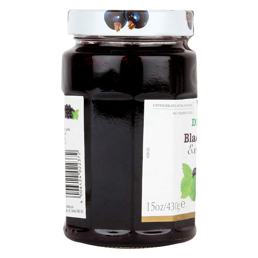 Stute Blackcurrant Extra Jam Bottle, Violet, 430 g, (Model: Live in Morrisons)