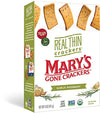 Marys Gone Crackers Real Thin Crackers, Made With Real Organic Whole Ingredients, Gluten Free, Garlic Rosemary, 5 Ounce (Pack Of
