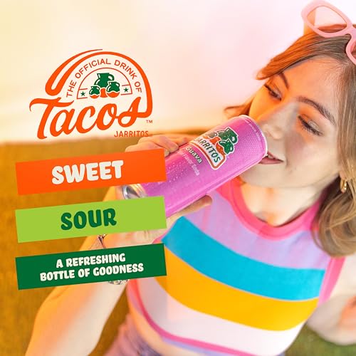 Jarritos - Mexican Soda Soft Drinks Guava (12 oz 355ml) 24 Cans (3 Boxes of 8) - Made with Real Cane Sugar - 0g Fat - Made in Mexico - Natural Flavor Soda Pop - Party & BBQ Beverages