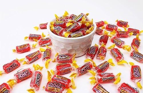 QUEEN CITY CANDY CAVE Watermelon Jolly Rancher Hard Candy - Individually Wrapped, 1 Pound, Pink