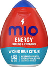 Southwind Enterprises MiO Energy Liquid Flavor Enhancer, Caffeine & B Vitamins, 0.56 Fl Oz (Pack of 3), Wicked Blue Citrus