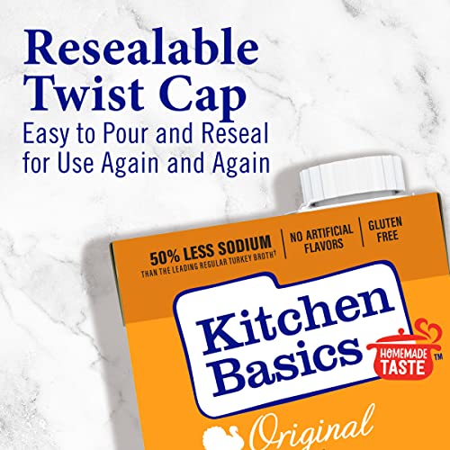 Kitchen Basics Original Turkey Stock, 32 Oz Carton, (Pack Of 12)