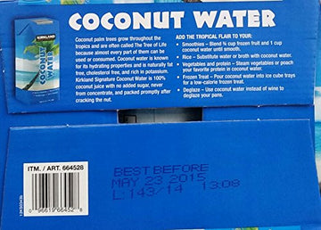Kirkland Signature Coconut Water, 133.2 Fluid Ounce