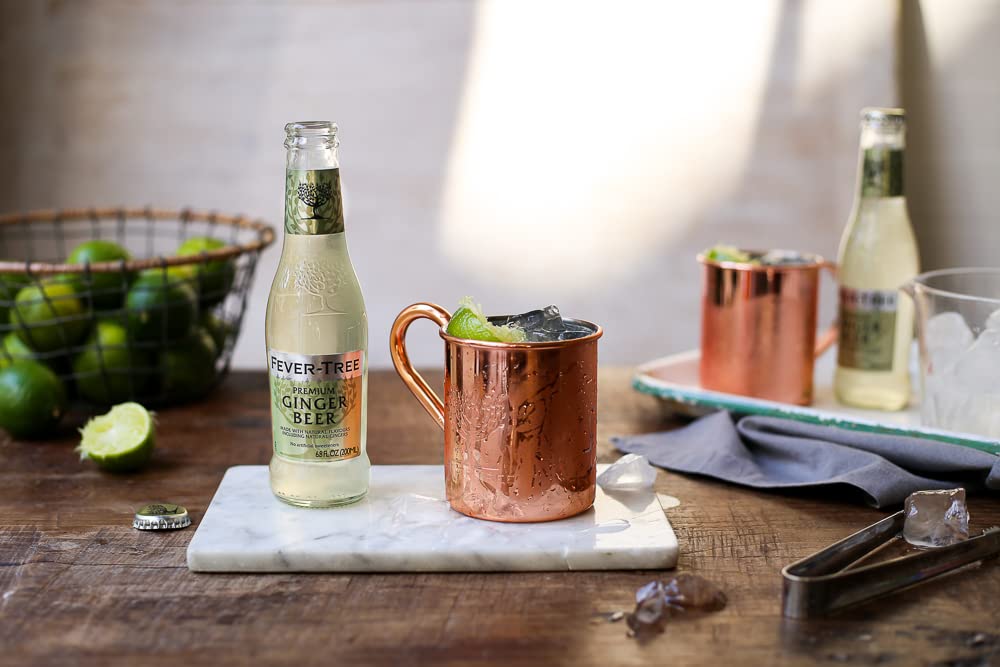 Fever-Tree Ginger malt-inspired - Premium Mixer - Naturally Sourced - 200 ML Bottles - Pack of 24 - Clear