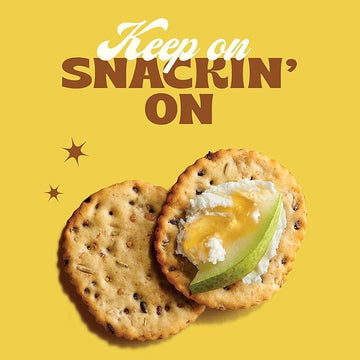 Back to Nature - Stoneground Wheat Crackers - Rosemary & Olive Oil - Real Ingredients like Whole Grain Wheat, Flax Seed and Sea