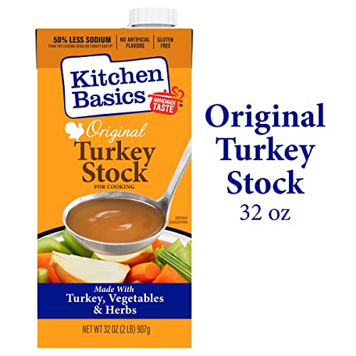 Kitchen Basics Original Turkey Stock, 32 Oz Carton, (Pack Of 12)