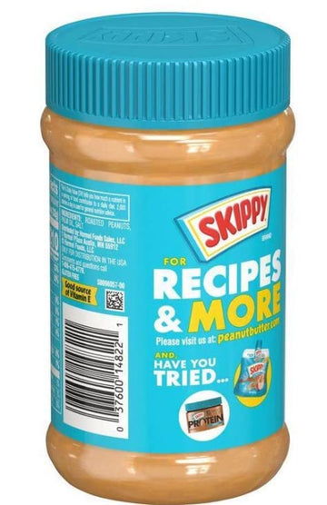 Skippy No Sugar Added Peanut Butter Spread 16Oz (2)