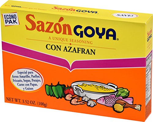 Goya Saz  N Seasoning With Azafran, 3.52 Oz Box-Pack Of 3