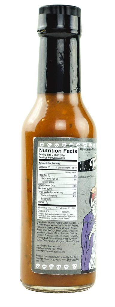 TorchBearer Sauces Son of Zombie Wing Sauce, XXX Hot, All Natural, 5 Fl Oz, Made in USA
