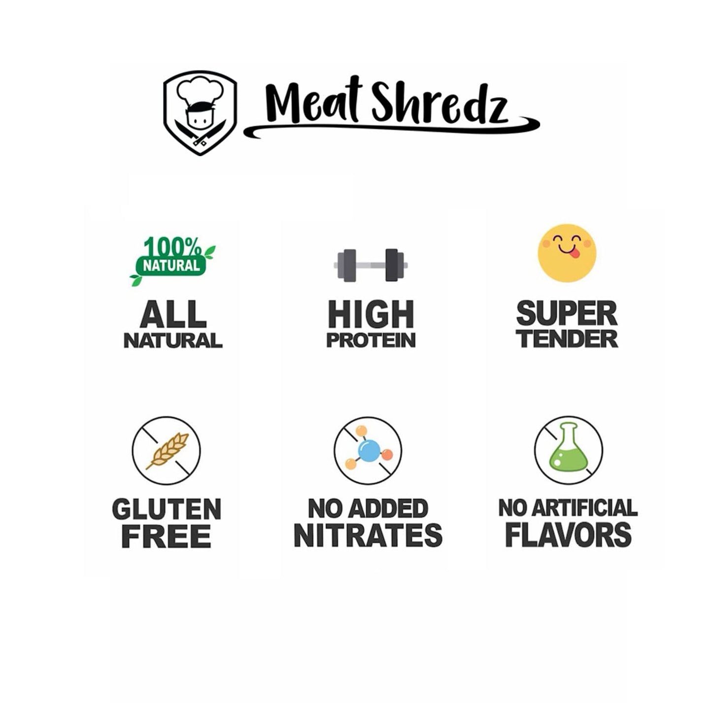 MEATSHREDZ Dried Pulled Pork Snack - Sriracha Flavor, Gluten Free, High Protein, 2.2 oz (Pack of 4)