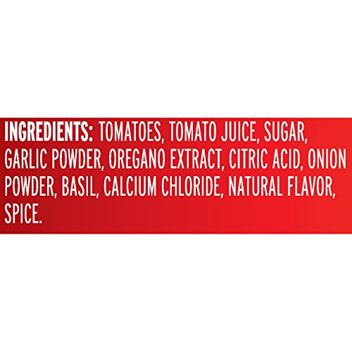 Del Monte Canned Diced Tomatoes With Basil, Garlic, Oregano And No Added Salt, 14.5 Ounce (Pack Of 12)